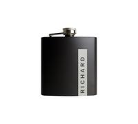 Personalised Memento Company Personalised Name Only Black Hip Flask Personalised Memento Company Black
