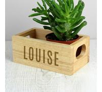 Personalised Memento Company Personalised Name Only Mini Wooden Crate