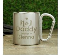 Personalised Memento Company Personalised No.1 Daddy Stainless Steel Mug