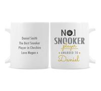Personalised Memento Company Personalised No.1 Snooker Player Mug