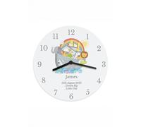 Personalised Memento Company Personalised Noah's Ark Clock in White Personalised Memento Company White