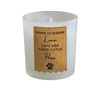 Personalised Memento Company Personalised Paw Print Cork Label Candle Jar