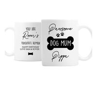 Personalised Memento Company Personalised Pawsome Dog Mum Mug
