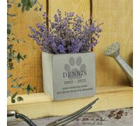 Personalised Memento Company Personalised Pet Memorial Concrete Plant Pot