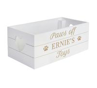 Personalised Memento Company Personalised Pets White Wooden Crate