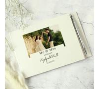Personalised Memento Company Personalised Photo Upload Hardback Guest Book & Pen