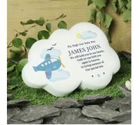 Personalised Memento Company Personalised Plane Resin Memorial Cloud