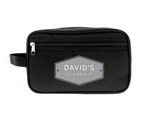 Personalised Memento Company Personalised Plaque Black Toiletry Bag