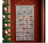 Personalised Memento Company Personalised Polar Bear Advent Calendar - Grey