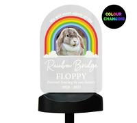 Personalised Memento Company Personalised Rainbow Bridge Pet Memorial Outdoor Solar Light