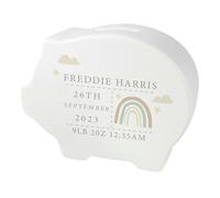 Personalised Memento Company Personalised Rainbow Piggy Bank