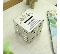 Personalised Memento Company Personalised Religious Cross ABC Money Box