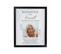 Personalised Memento Company Personalised Reserved For Photo Upload Black Poster Frame