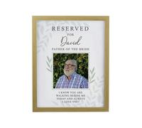 Personalised Memento Company Personalised Reserved For Photo Upload Oak Poster Frame