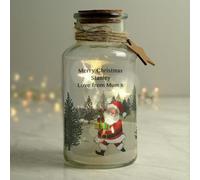 Personalised Memento Company Personalised Santa LED Glass Jar