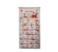 Personalised Memento Company Personalised Santa Sleigh Advent Calendar in Grey Personalised Memento Company Grey