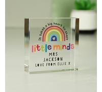 Personalised Memento Company Personalised Shape Little Minds Crystal Token