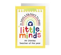 Personalised Memento Company Personalised Shape Little Minds Greeting Card