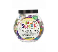 Personalised Memento Company Personalised Shape Little Minds Sweet Jar in Clear Personalised Memento Company Clear