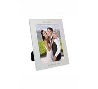 Personalised Memento Company Personalised Silver 5x7 Photo Frame Personalised Memento Company Silver