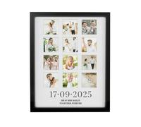 Personalised Memento Company Personalised Special Date Black Multi Photo Frame