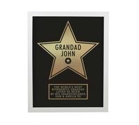 Personalised Memento Company Personalised Star Award White Poster Frame