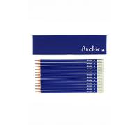 Personalised Memento Company Personalised Star Box & 12 Blue HB Pencils in Navy Personalised Memento Company Navy