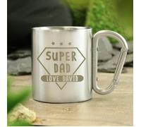 Personalised Memento Company Personalised Super Dad Stainless Steel Mug