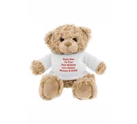 Personalised Memento Company Personalised Teddy Bear - Red Message in Brown Personalised Memento Company Brown