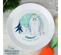 Personalised Memento Company Personalised The Snowman and the Snowdog Plastic Plate