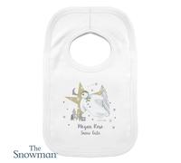 Personalised Memento Company Personalised The Snowman Magical Adventure Bib