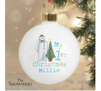 Personalised Memento Company Personalised The Snowman My 1st Christmas Bauble