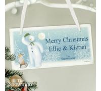 Personalised Memento Company Personalised The Snowman Snow Wonder Wooden Sign