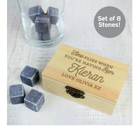 Personalised Memento Company Personalised Time Flies When You're Having Rum Cooling Stones