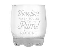 Personalised Memento Company Personalised Time Flies When You're Having Rum Tumbler