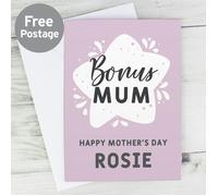 Personalised Memento Company Personalised To My Bonus Mum Card