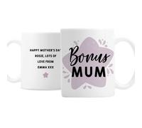 Personalised Memento Company Personalised To My Bonus Mum Mug
