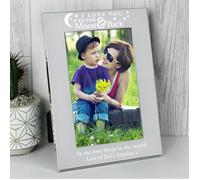 Personalised Memento Company Personalised To the Moon and Back... 6x4 Silver Photo Frame