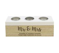Personalised Memento Company Personalised Triple Tea Light Box