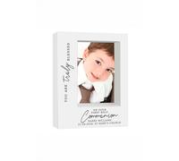 Personalised Memento Company Personalised 'Truly Blessed' First Holy Communion 5x7 Box Photo Frame in White Personalised Memento Company White