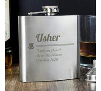 Personalised Memento Company Personalised Usher Hip Flask