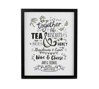 Personalised Memento Company Personalised We go Together Black Poster Frame