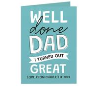 Personalised Memento Company Personalised Well Done Dad... Card