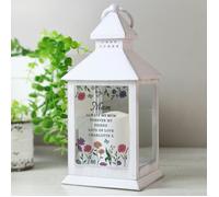Personalised Memento Company Personalised Wild Flowers LED Lantern