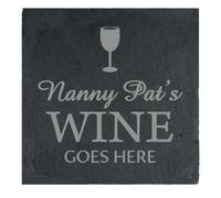 Personalised Memento Company Personalised Wine Goes Here... Single Slate Coaster