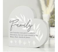 Personalised Memento Company Personalised Wooden Heart Ornament