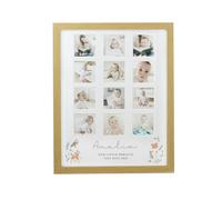 Personalised Memento Company Personalised Woodland Animal Oak Multi Photo Frame