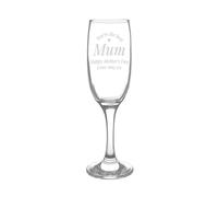 Personalised Memento Company Personalised You Are The Best Flute Glass in Clear Personalised Memento Company Clear