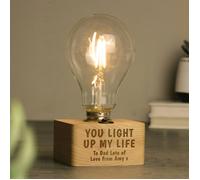 Personalised Memento Company Personalised You Light Up My Life LED Bulb Table Lamp