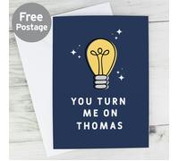 Personalised Memento Company Personalised You Turn Me On Card